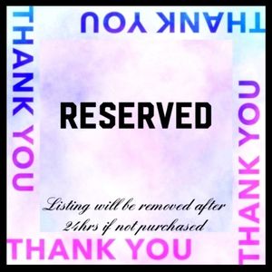 Reserved for Sharon Fair